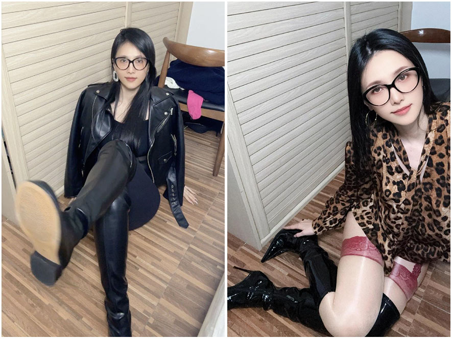 二雪女士睡衣风居家自拍微密视频截图，表情羞涩带点欲