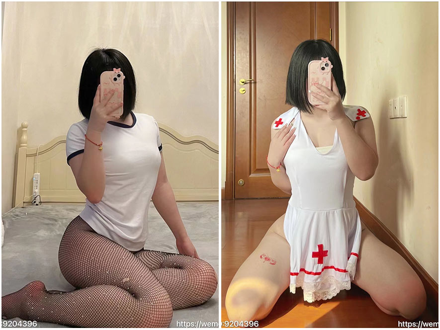 小蕉居家女友视角，坐在沙发上抱枕头卖萌