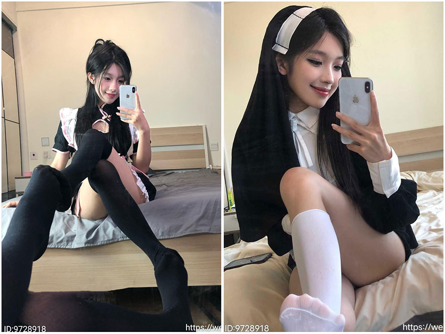 晴天小猪高清性感女仆COS写真视频截图