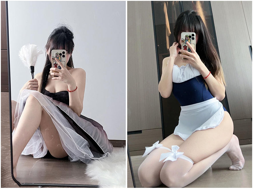 网红KhunnieXie海边泳装写真高清大图，展现白皙肌肤与完美身材比例