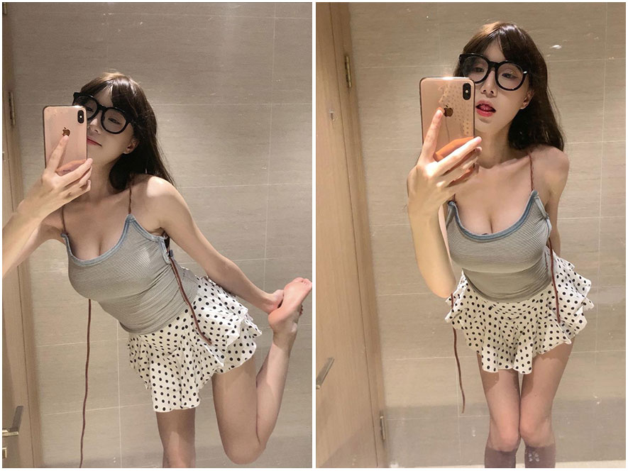 任智桃2吊带裙纯欲写真特写