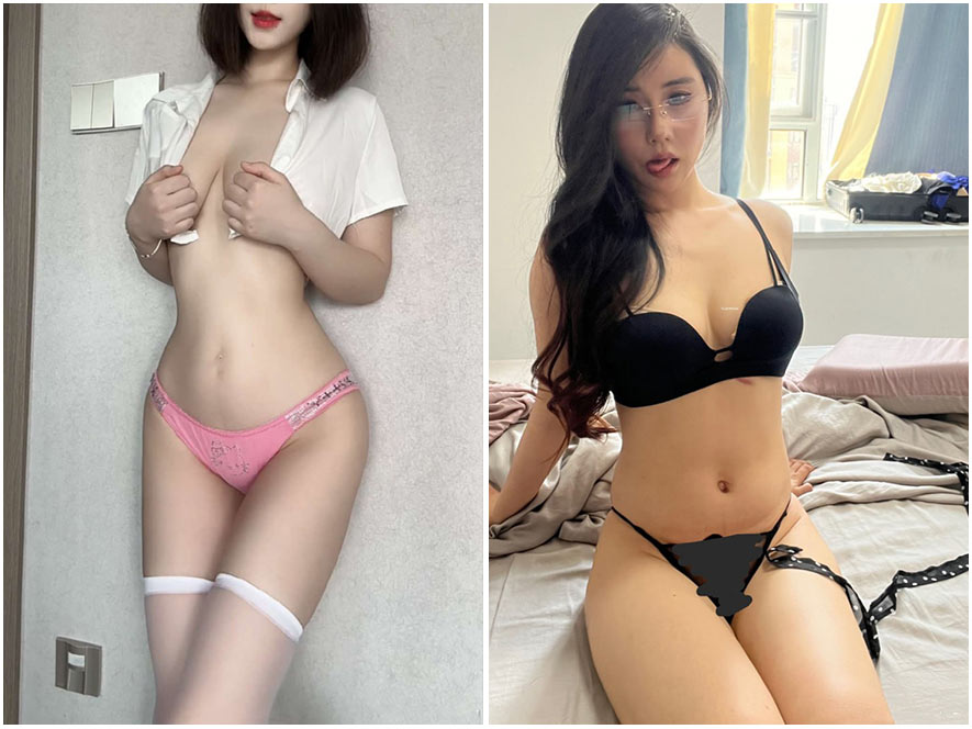 多吃生菜微密圈白色T恤居家写真图片