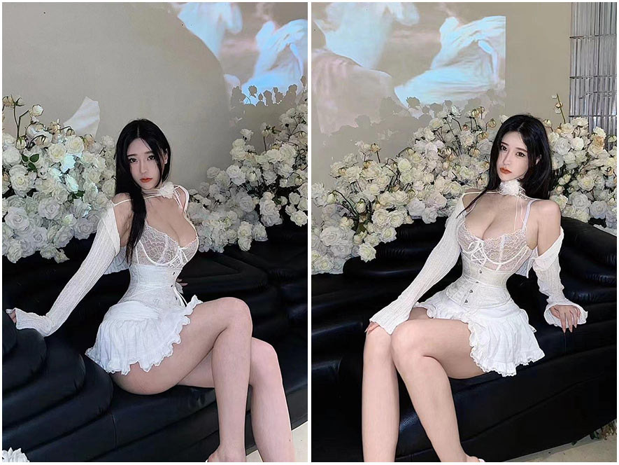 奶神白鹿居家日常私房照