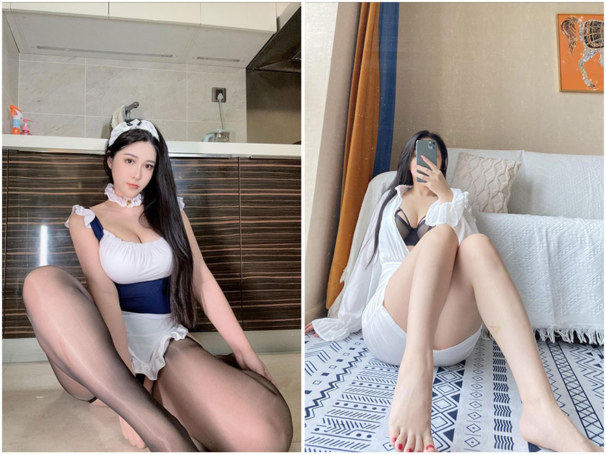 小王同学身穿JK制服搭配过膝白丝