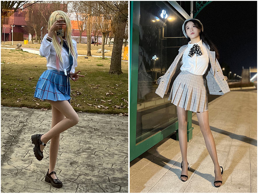 沐雨茜时尚街拍风格户外写真图片