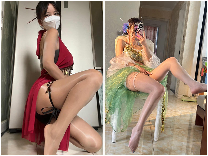 清兮在微密圈视频中手持道具摆出可爱搞怪表情