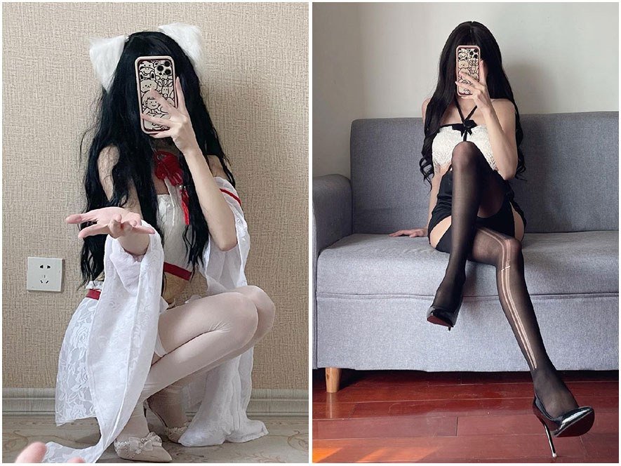 猫猫好困性感蕾丝睡衣私房照