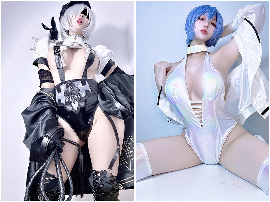 章鱼小童谣泳装比奇尼海边外景