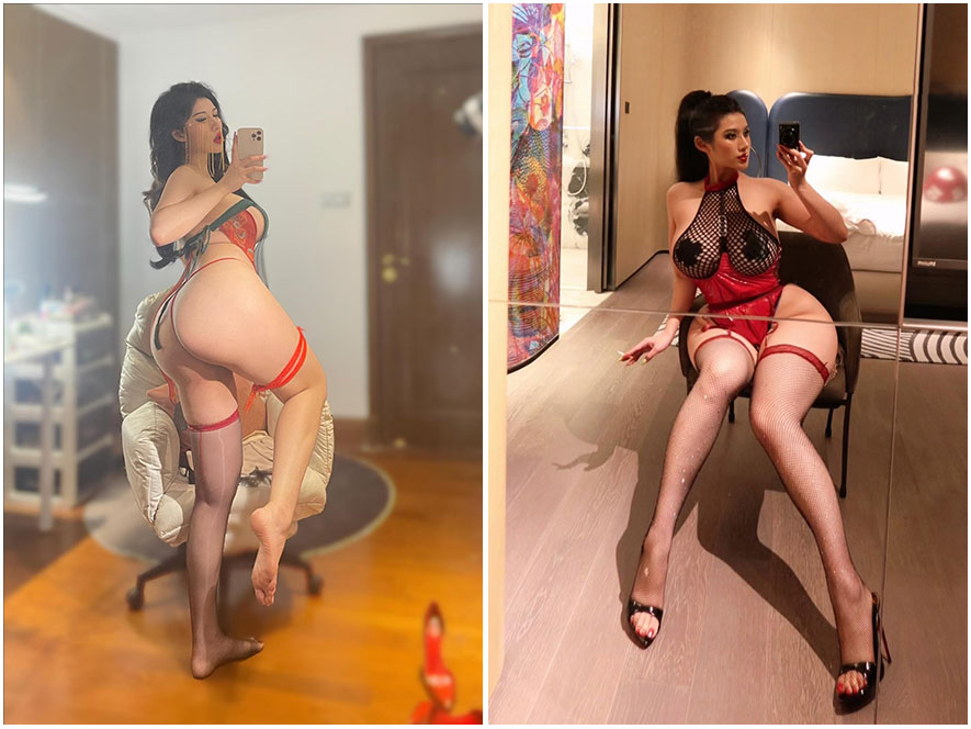 你的荷拉铁粉空间居家纯欲风吊带高清写真