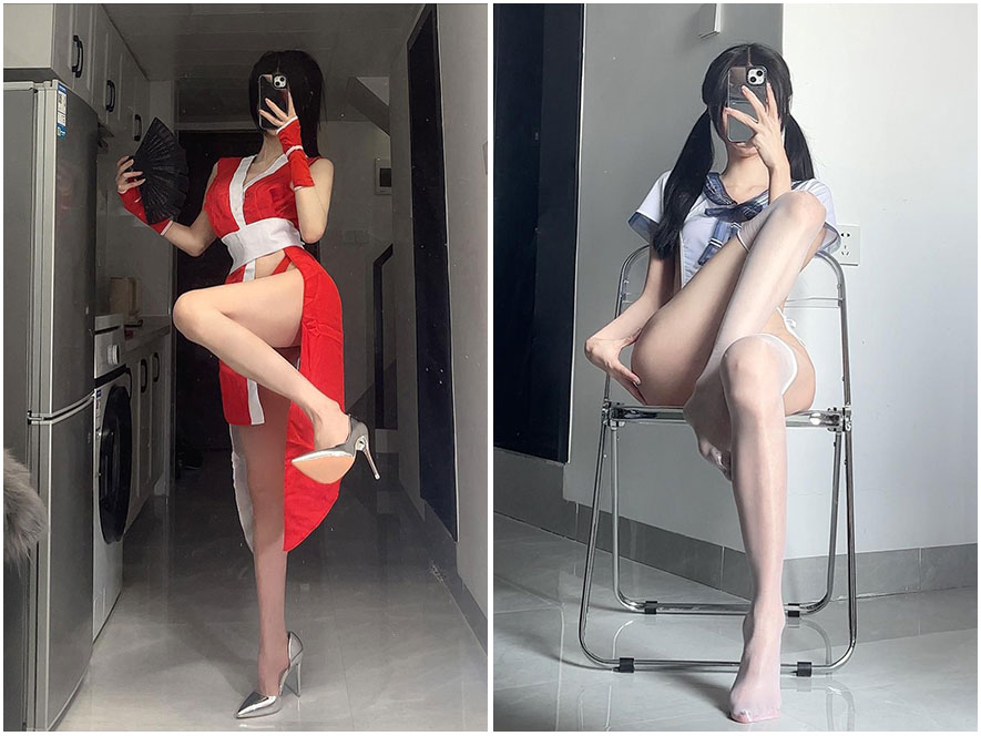 抖音女刺客日常休闲居家风格生活照