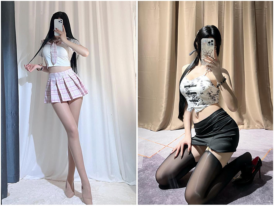 抖音网红白恬恬日常清纯风写真