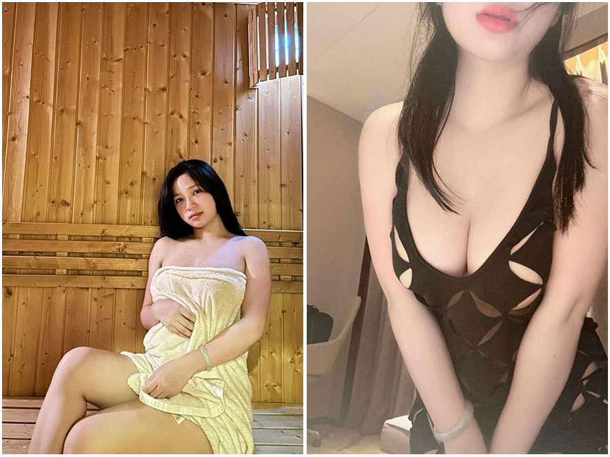 桃子嘟嘟身穿黑色蕾丝睡衣在卧室床上互动的视频截图