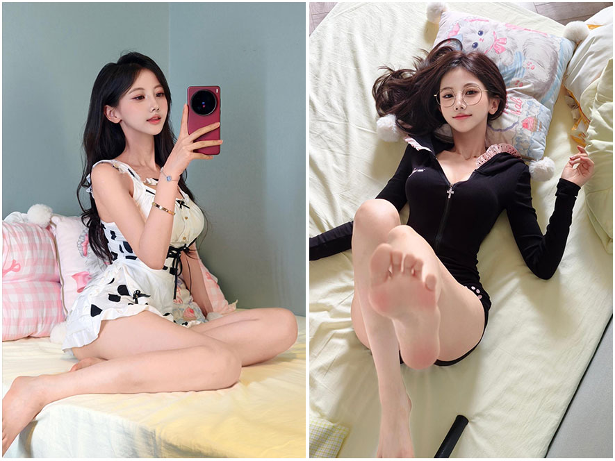 刘二萌居家风格写真特写