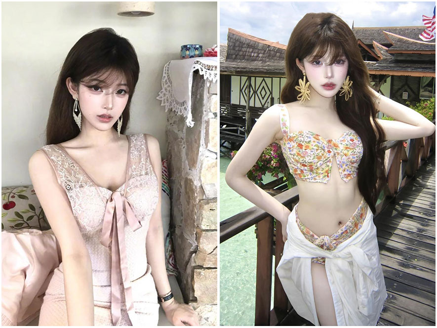 慧不会海边比基尼火辣写真图片