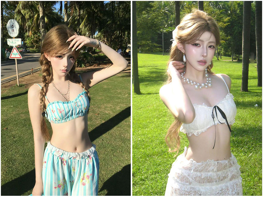 抖音网红慧不会岛遇系列高清写真图片