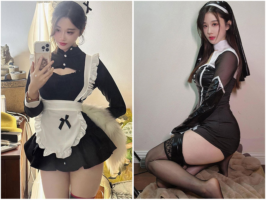 轩子巨2兔海边礁石性感身材写真图