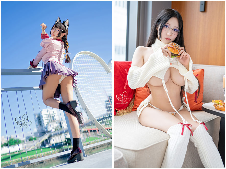 HaneAme雨波性感女仆COS写真