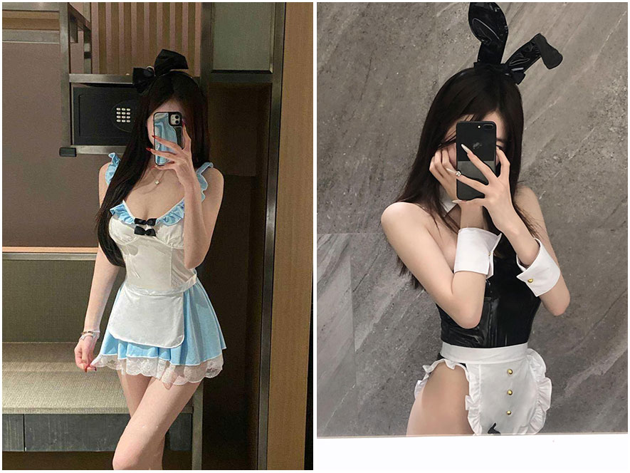 抖音网红Chiara比基尼海岛背影，眺望远方，展露完美曲线