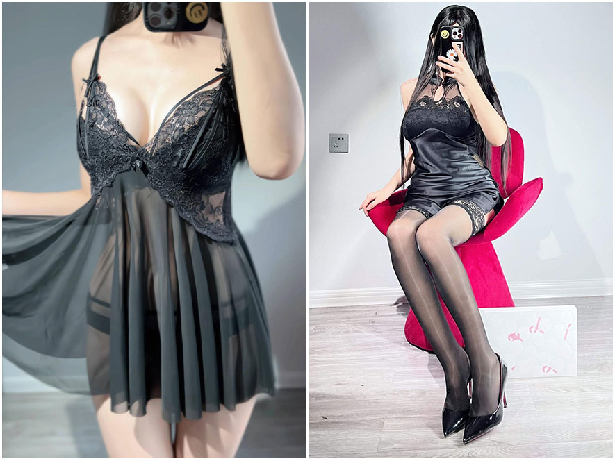 抖音网红兔心心岛遇精美写真全身照壁纸