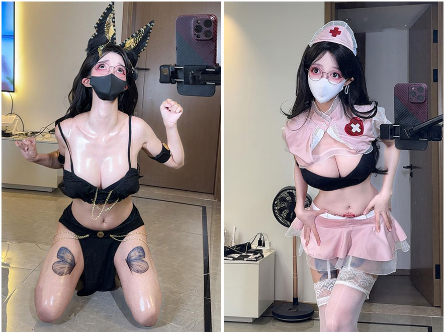 抖音网红桂芬性感蕾丝私房照