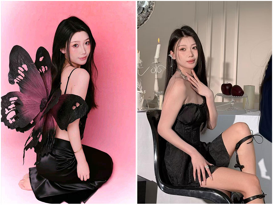 抖音网红田喵喵纯欲风海滩写真图