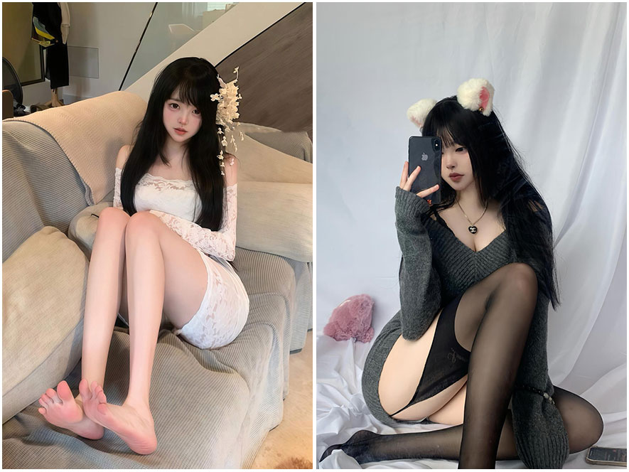 易辞微密圈室内私房灯光诱惑侧颜图片