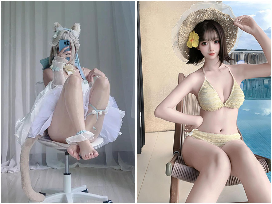 卿卿黑色吊带裙微密圈性感写真图集下载