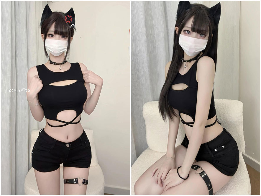 无语小腻抖音神仙颜值氛围感美照呈现高冷反差萌