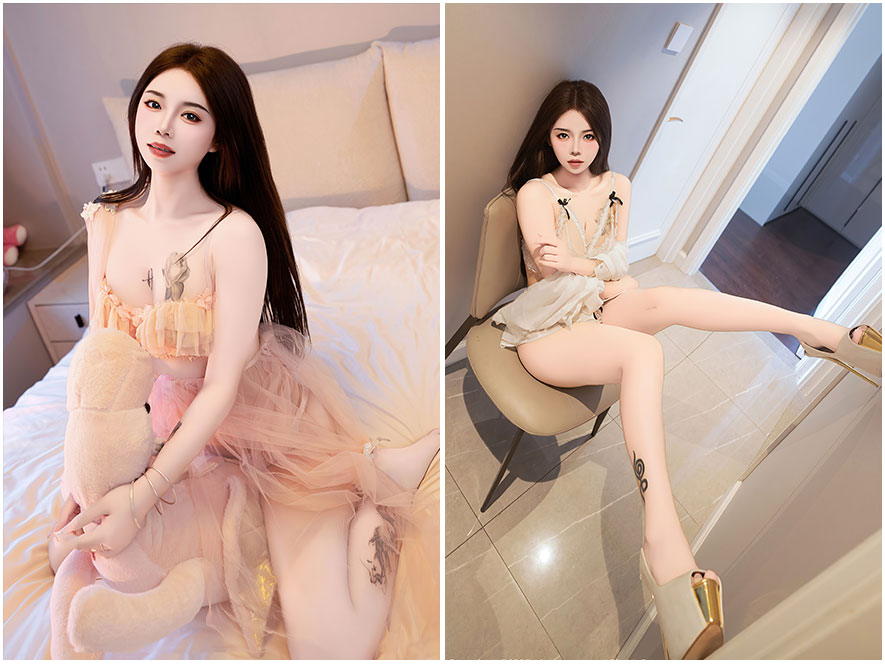 网红模特沐娜娜私密大图壁纸_高感画质惹火好身材