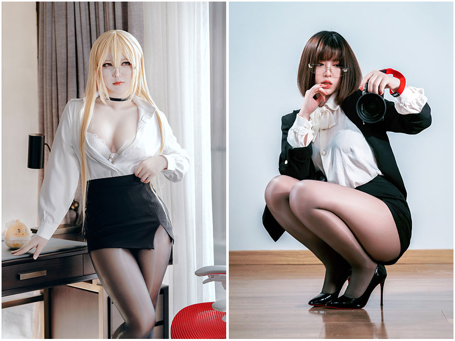 半半子漫展元气萌娘纯欲绝美神仙返图特写照