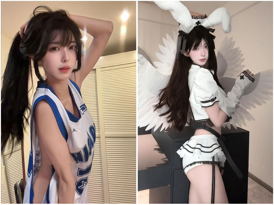 抖音网红巧克力妈妈海边清新特写