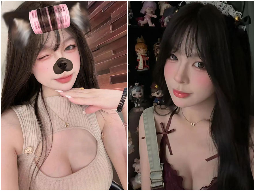 没事酱身穿JK制服坐在地板上的照片
