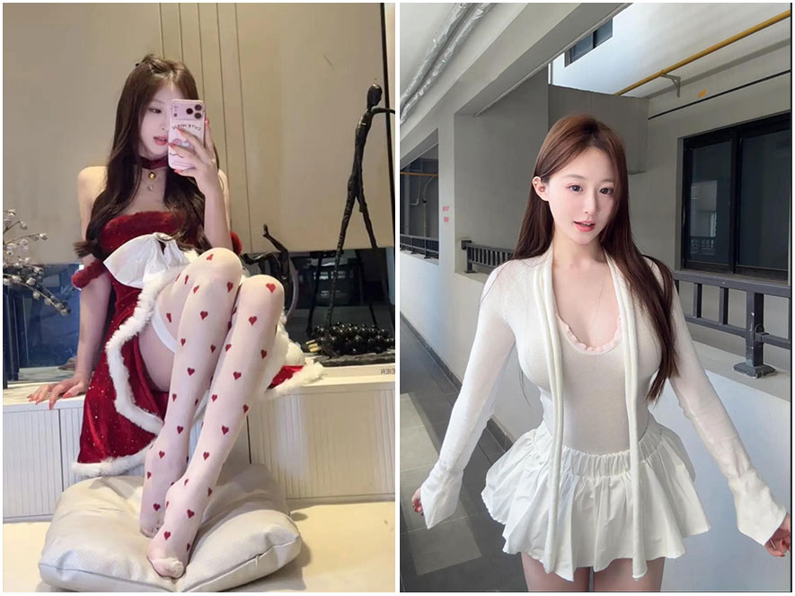 网红懒懒肉感身材甜美笑容特写