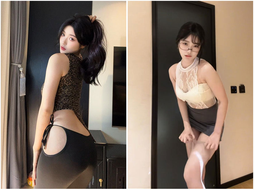 抖音网红圈圈自然风景人像照片