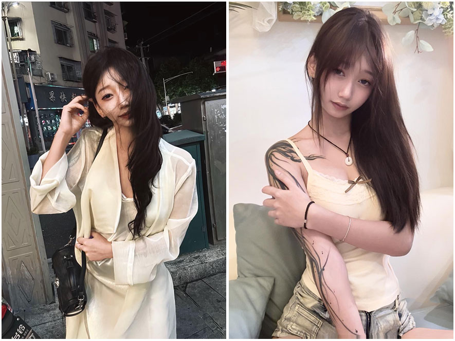抖音美女网红白七月清新写真合集图片展示