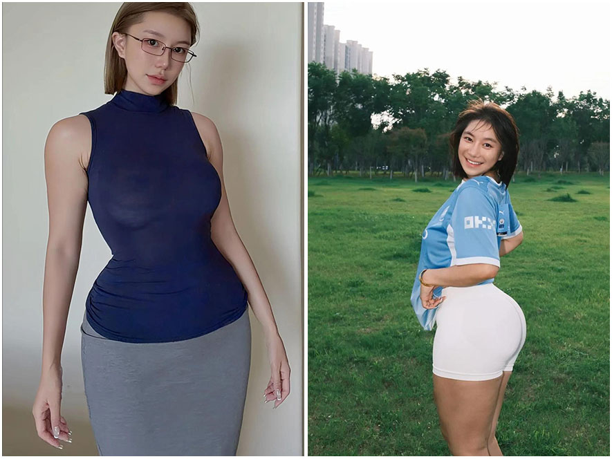 网红鹿瑶甜美可爱抓拍瞬间