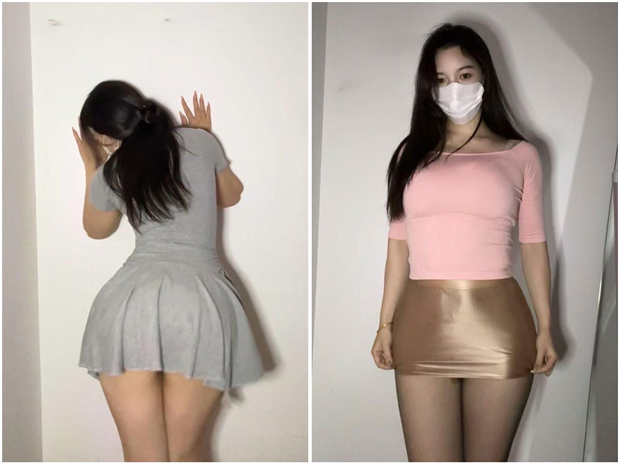 抖音小熊美美岛遇海边长裙高清写真壁纸